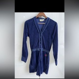 Gucci velvet romper